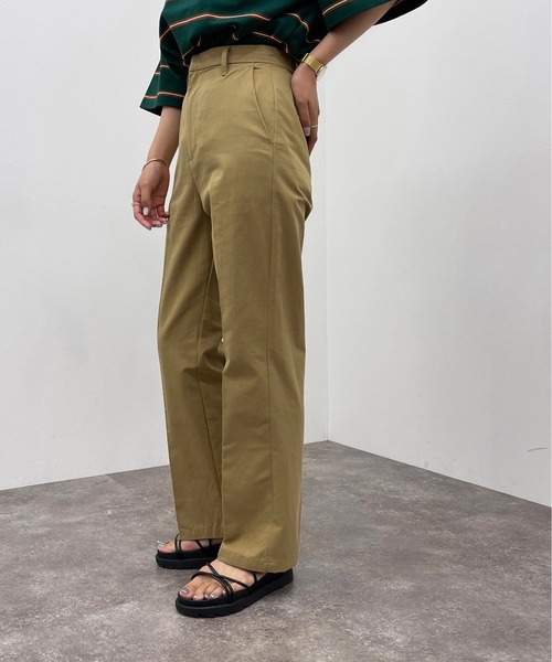 apres jour mignon（アプレジュールミニョン）の「シュエットワークパンツ【ZOZOTOWN限定アイテム】（その他パンツ・レディース・アイボリー/ダークグリーン/その他/ベージュ・MEDIUM/SMALL/X-LARGE）」の14枚目の写真