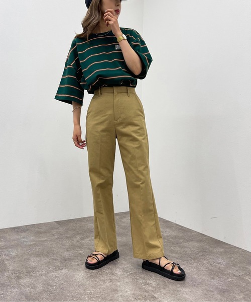 apres jour mignon（アプレジュールミニョン）の「シュエットワークパンツ【ZOZOTOWN限定アイテム】（その他パンツ・レディース・アイボリー/ダークグリーン/その他/ベージュ・MEDIUM/SMALL/X-LARGE）」の17枚目の写真