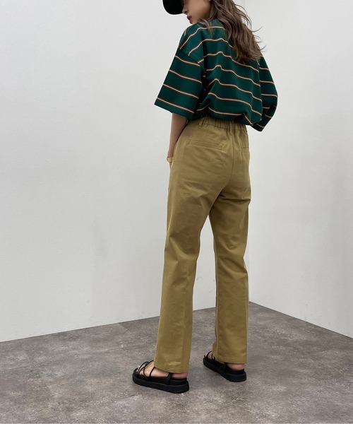 apres jour mignon（アプレジュールミニョン）の「シュエットワークパンツ【ZOZOTOWN限定アイテム】（その他パンツ・レディース・アイボリー/ダークグリーン/その他/ベージュ・MEDIUM/SMALL/X-LARGE）」の18枚目の写真