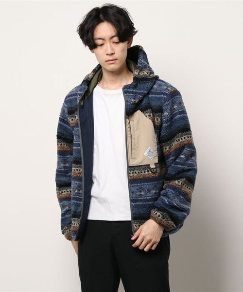 KRIFF MAYER（クリフメイヤー）の「柄ボアひっくりJK（その他アウター・メンズ・グレー/ダークカーキ/ブルー/グレー系その他/ブルー系その他/カーキ・X-LARGE/SMALL/LARGE/MEDIUM）」の6枚目の写真