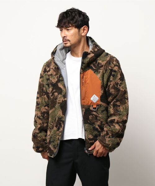 KRIFF MAYER（クリフメイヤー）の「柄ボアひっくりJK（その他アウター・メンズ・グレー/ダークカーキ/ブルー/グレー系その他/ブルー系その他/カーキ・X-LARGE/SMALL/LARGE/MEDIUM）」の4枚目の写真