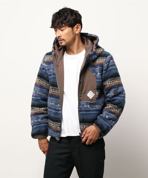 KRIFF MAYER（クリフメイヤー）の「柄ボアひっくりJK（その他アウター・メンズ・グレー/ダークカーキ/ブルー/グレー系その他/ブルー系その他/カーキ・X-LARGE/SMALL/LARGE/MEDIUM）」の5枚目の写真