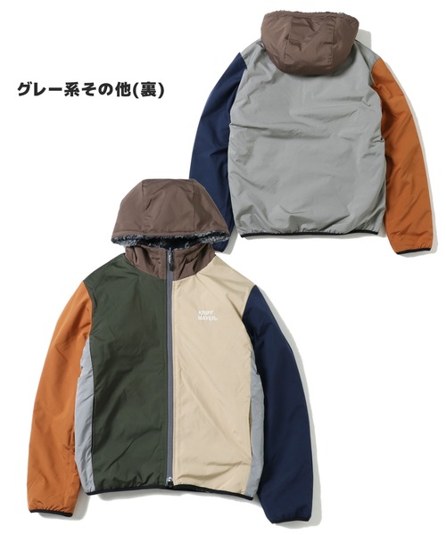 KRIFF MAYER（クリフメイヤー）の「柄ボアひっくりJK（その他アウター・メンズ・グレー/ダークカーキ/ブルー/グレー系その他/ブルー系その他/カーキ・X-LARGE/SMALL/LARGE/MEDIUM）」の14枚目の写真