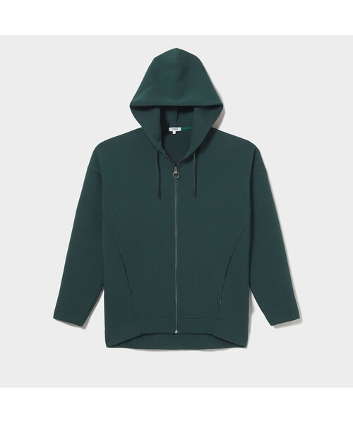 AIGLE(エーグル)の「ツイルスエット リラックスパーカ(パーカー・レディース・ダークグリーン/ヘザーグレー・S/M)」の12枚目の写真