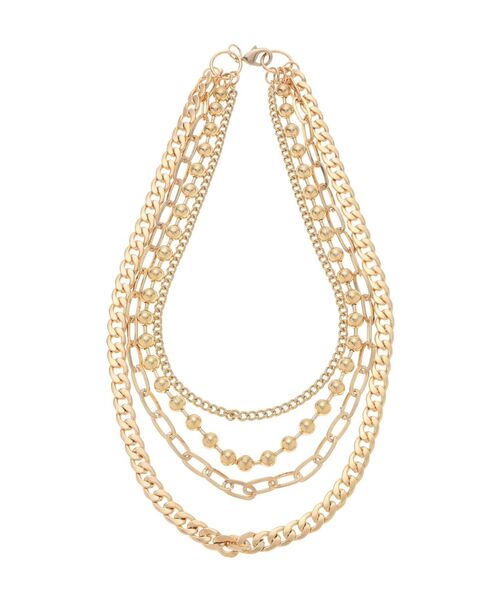 jouetie(ジュエティ)の「レイヤーチェーンネックレス(ネックレス・レディース・シルバー/ゴールド・FREE)」の1枚目の写真