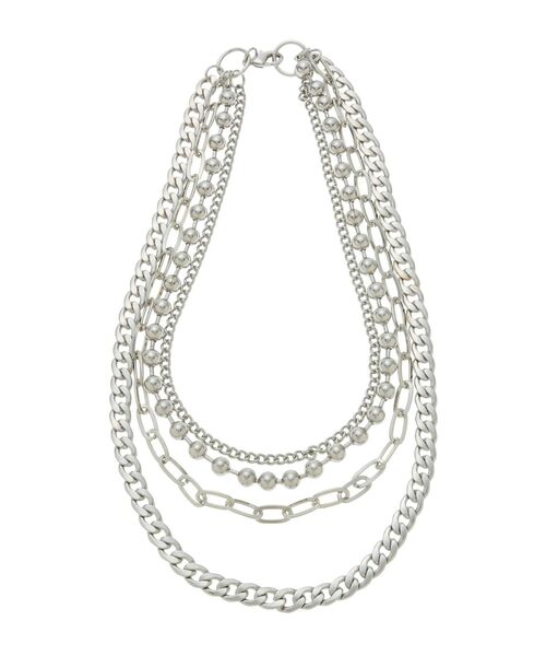 jouetie(ジュエティ)の「レイヤーチェーンネックレス(ネックレス・レディース・シルバー/ゴールド・FREE)」の8枚目の写真