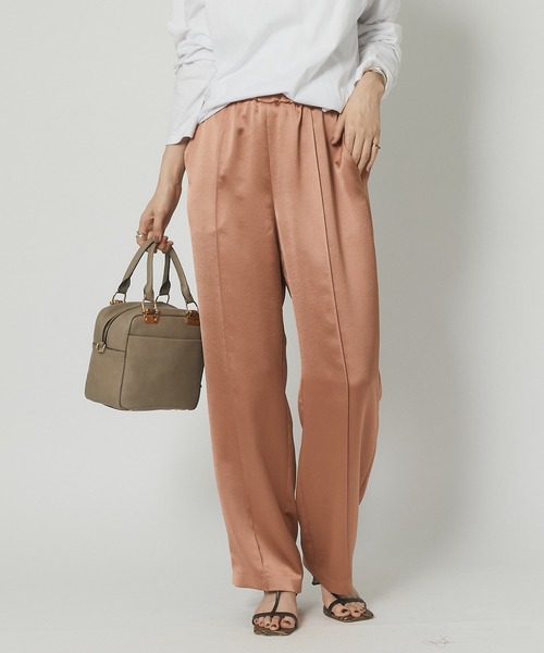 RIVE DROITE(リヴドロワ)の「スタイリッシュに品よく着映える ヴィンテージサテンリラックスパンツ(その他パンツ・レディース・オレンジ/ブルー・FREE)」の16枚目の写真