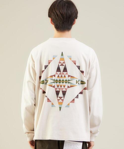 PENDLETON(ペンドルトン)の「OLT<PENDLETON(ペンドルトン)>ジャカードプリント 長袖 カットソー ロンT(Tシャツ/カットソー・メンズ・ベージュ/ブラック/オフホワイト・M/S/L)」の6枚目の写真