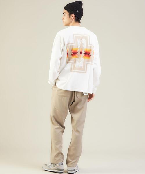 PENDLETON(ペンドルトン)の「OLT<PENDLETON(ペンドルトン)>ジャカードプリント 長袖 カットソー ロンT(Tシャツ/カットソー・メンズ・ベージュ/ブラック/オフホワイト・M/S/L)」の9枚目の写真