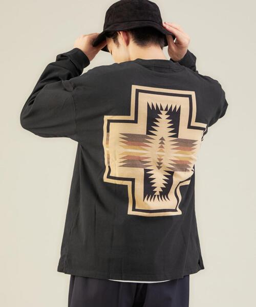 PENDLETON(ペンドルトン)の「OLT<PENDLETON(ペンドルトン)>ジャカードプリント 長袖 カットソー ロンT(Tシャツ/カットソー・メンズ・ベージュ/ブラック/オフホワイト・M/S/L)」の14枚目の写真