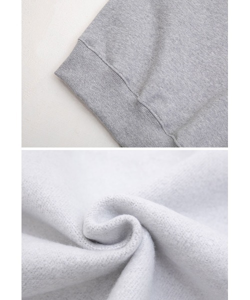 muahmuah(ムーアムーア)の「A'GEM/9 × .kom『muah muah/ムーアムーア』MUAH POINT CROP HOODIE/ワンポイント クロップド丈プルオーバーパーカー(パーカー・レディース・アイボリー/グレー/ブラック・FREE)」の16枚目の写真