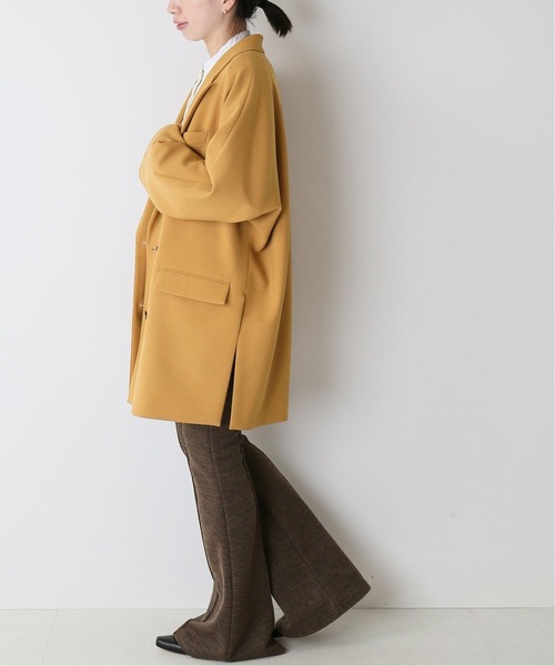 journal standard L'essage（ジャーナルスタンダードレサージュ）の「ダブルクロスコートジャケット◆（テーラードジャケット・レディース・グレー/キャメル・FREE）」の11枚目の写真