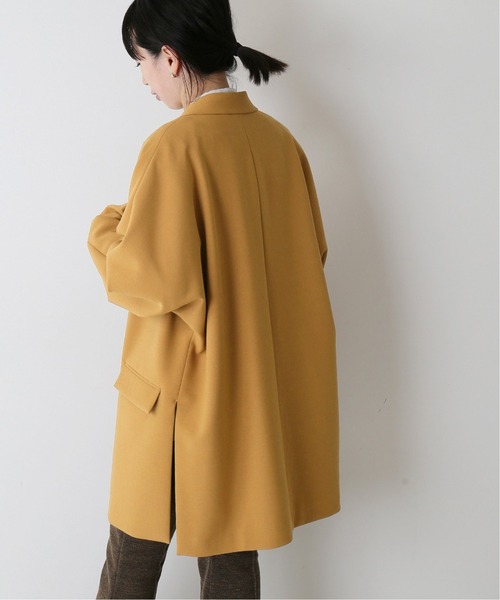 journal standard L'essage（ジャーナルスタンダードレサージュ）の「ダブルクロスコートジャケット◆（テーラードジャケット・レディース・グレー/キャメル・FREE）」の14枚目の写真