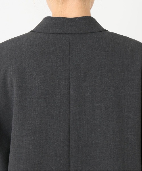 journal standard L'essage（ジャーナルスタンダードレサージュ）の「ダブルクロスコートジャケット◆（テーラードジャケット・レディース・グレー/キャメル・FREE）」の20枚目の写真