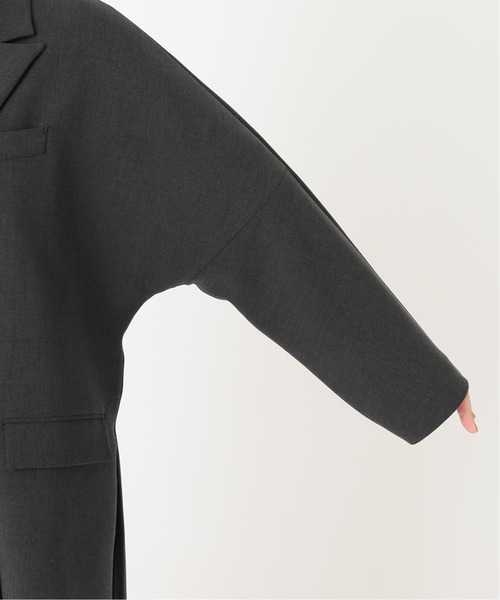 journal standard L'essage（ジャーナルスタンダードレサージュ）の「ダブルクロスコートジャケット◆（テーラードジャケット・レディース・グレー/キャメル・FREE）」の21枚目の写真