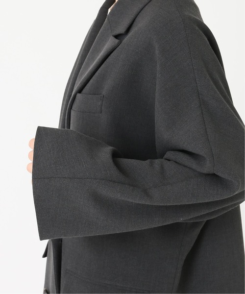 journal standard L'essage（ジャーナルスタンダードレサージュ）の「ダブルクロスコートジャケット◆（テーラードジャケット・レディース・グレー/キャメル・FREE）」の22枚目の写真