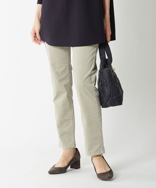 J.PRESS Ladies（J.プレス レディス）の「【洗える】21ウェルストレッチコーデュロイ パンツ（その他パンツ・レディース・ライトグレー系/黄土色系/アイボリー系・XS/S/XXS）」の3枚目の写真