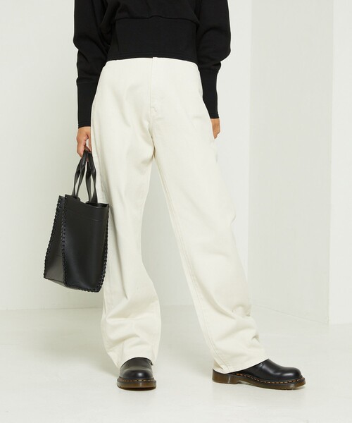 FREAK'S STORE（フリークスストア）の「CIMARRON JEANS × FREAK'S STORE/シマロンジーンズ ハイライズワイドデニム（デニムパンツ・レディース・ネイビー/ナチュラル・MEDIUM/SMALL）」の17枚目の写真