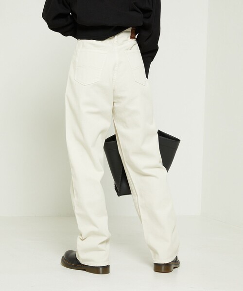 FREAK'S STORE（フリークスストア）の「CIMARRON JEANS × FREAK'S STORE/シマロンジーンズ ハイライズワイドデニム（デニムパンツ・レディース・ネイビー/ナチュラル・MEDIUM/SMALL）」の3枚目の写真