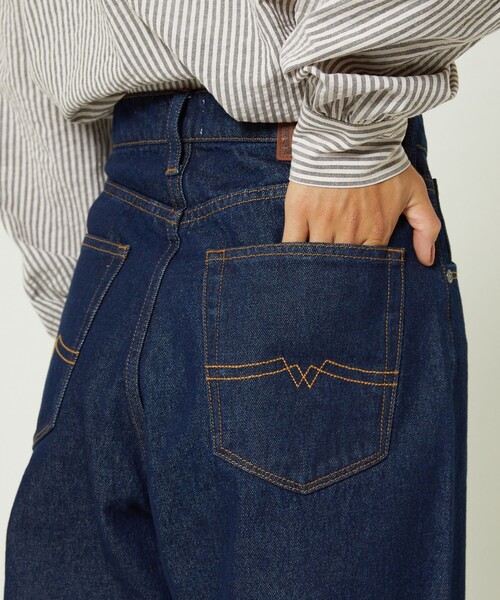 FREAK'S STORE（フリークスストア）の「CIMARRON JEANS × FREAK'S STORE/シマロンジーンズ ハイライズワイドデニム（デニムパンツ・レディース・ネイビー/ナチュラル・MEDIUM/SMALL）」の10枚目の写真