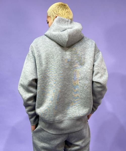 Champion(チャンピオン)の「【ムラサキスポーツ別注】CHAMPION/チャンピオン ルーズシルエット ボンディングパーカー C8-US103(パーカー・メンズ・ブラック/グレー・M/L/XL)」の10枚目の写真
