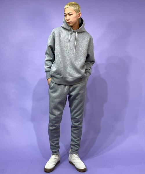 Champion(チャンピオン)の「【ムラサキスポーツ別注】CHAMPION/チャンピオン ルーズシルエット ボンディングパーカー C8-US103(パーカー・メンズ・ブラック/グレー・M/L/XL)」の11枚目の写真