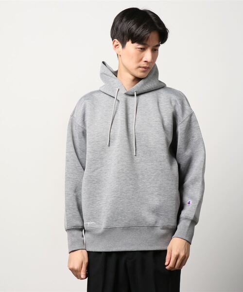 Champion(チャンピオン)の「【ムラサキスポーツ別注】CHAMPION/チャンピオン ルーズシルエット ボンディングパーカー C8-US103(パーカー・メンズ・ブラック/グレー・M/L/XL)」の15枚目の写真