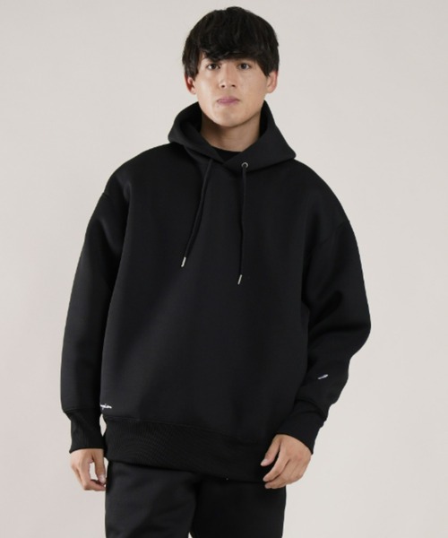 Champion(チャンピオン)の「【ムラサキスポーツ別注】CHAMPION/チャンピオン ルーズシルエット ボンディングパーカー C8-US103(パーカー・メンズ・ブラック/グレー・M/L/XL)」の5枚目の写真