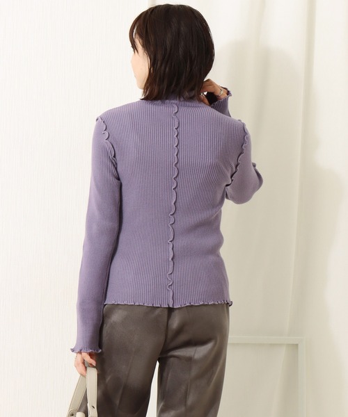 libelle more（リベル モア）の「12Gスフレニット　ハイネックメローニット（ニット/セーター・レディース・ブラック/ラベンダー/ベージュ/オレンジ/マスタード・M/L）」の18枚目の写真