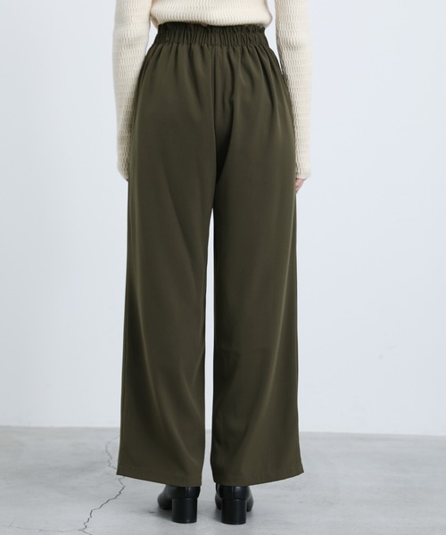 select MOCA(セレクトモカ)の「2021 AW ラップデザインワイドパンツ(スラックス・レディース・ブラック/カーキ・FREE)」の19枚目の写真