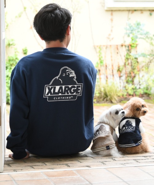 XLARGE(エクストララージ)の「XLARGE/エクストララージ/オージーフリーススタジャン/犬服(ドッグウェア)(ペットウェア・メンズ・ネイビー/ベージュ・2M/XS/L/S/2L/M)」の6枚目の写真