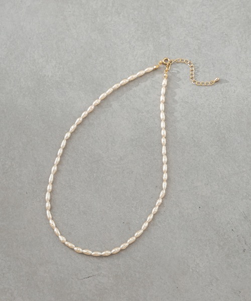 mystic（ミスティック）の「[eau un bijou] Glass pearl (necklace)（ネックレス・レディース・ゴールド・ONE SIZE）」の3枚目の写真