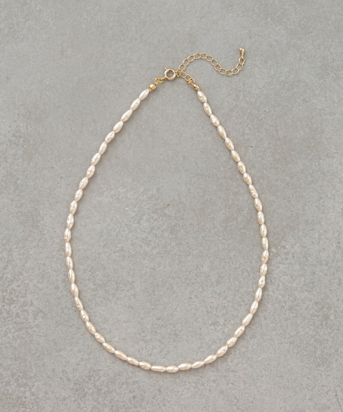 mystic（ミスティック）の「[eau un bijou] Glass pearl (necklace)（ネックレス・レディース・ゴールド・ONE SIZE）」の4枚目の写真