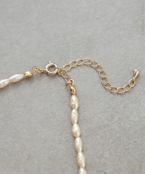 mystic（ミスティック）の「[eau un bijou] Glass pearl (necklace)（ネックレス・レディース・ゴールド・ONE SIZE）」の5枚目の写真