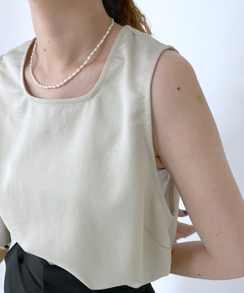 mystic（ミスティック）の「[eau un bijou] Glass pearl (necklace)（ネックレス・レディース・ゴールド・ONE SIZE）」の2枚目の写真