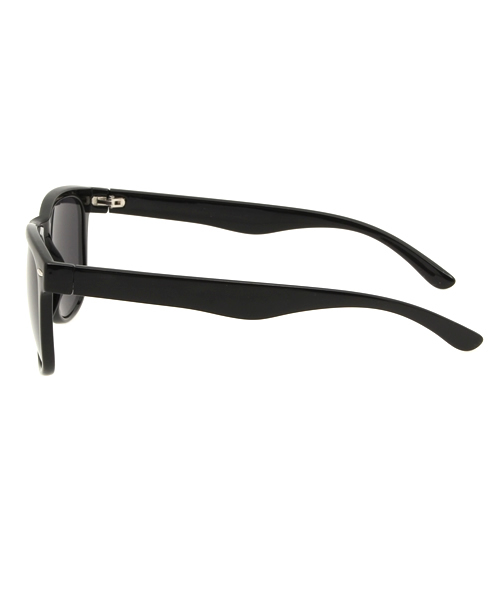 WEGO（ウィゴー）の「WEGO/ウェリントンタイプサングラス（サングラス・メンズ・ブラウン系その他/ブラック・FREE）」の4枚目の写真