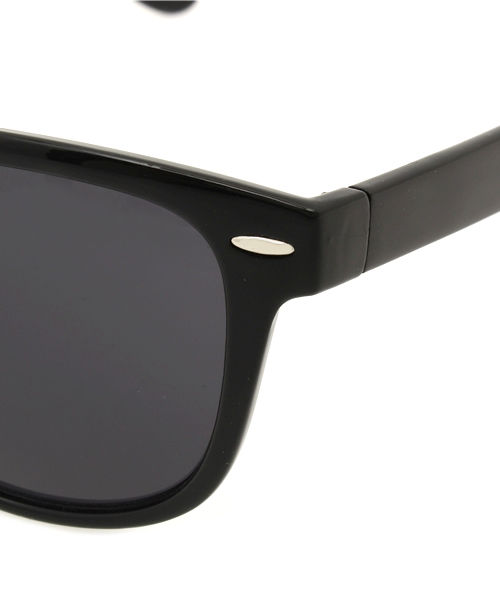 WEGO（ウィゴー）の「WEGO/ウェリントンタイプサングラス（サングラス・メンズ・ブラウン系その他/ブラック・FREE）」の6枚目の写真