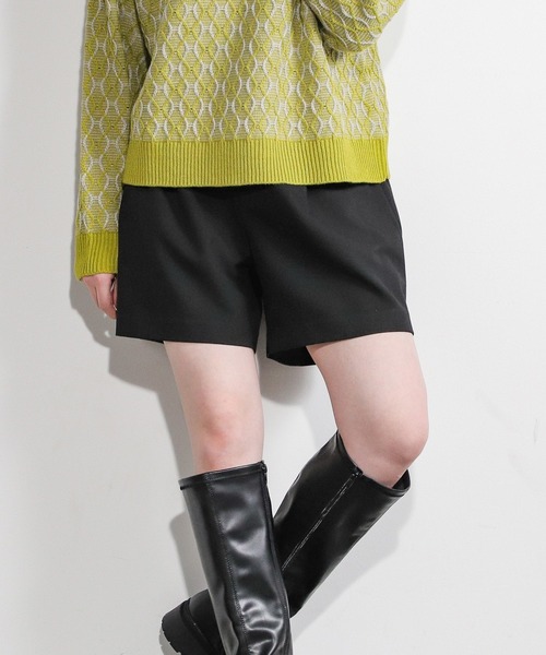 Honeys(ハニーズ)の「ショートパンツ(その他パンツ・レディース・ブラック/ブラック×レッド/ベージュ系その他/ブラック×ブルー/ブルー系その他・M/S/L)」の2枚目の写真