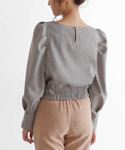 FREE'S MART（フリーズマート）の「◇スクエアネック短丈ボリュームスリーブブラウス（シャツ/ブラウス・レディース・ブラック系その他/ベージュ系その他/レッド系その他/グリーン系その他・FREE）」の11枚目の写真