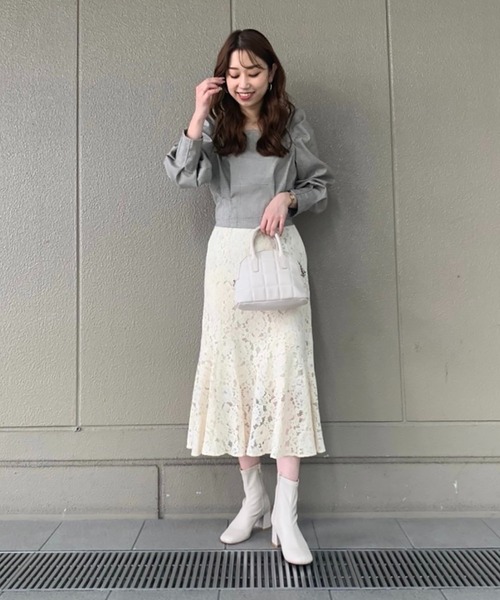 FREE'S MART（フリーズマート）の「◇スクエアネック短丈ボリュームスリーブブラウス（シャツ/ブラウス・レディース・ブラック系その他/ベージュ系その他/レッド系その他/グリーン系その他・FREE）」の15枚目の写真