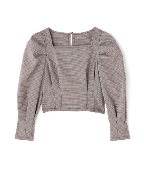 FREE'S MART（フリーズマート）の「◇スクエアネック短丈ボリュームスリーブブラウス（シャツ/ブラウス・レディース・ブラック系その他/ベージュ系その他/レッド系その他/グリーン系その他・FREE）」の16枚目の写真