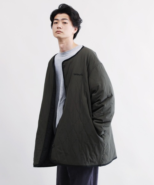 Mark Gonzales（マーク・ゴンザレス）の「Mark Gonzales / マークゴンザレス 別注 コラボ リバーシブル M-65 中綿 キルティングジャケット（ミリタリージャケット・メンズ・ブラック系その他/グレー系その他/グリーン系その他・MEDIUM/LARGE/X-LARGE）」の6枚目の写真