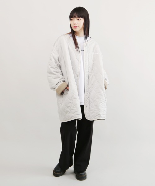 Mark Gonzales（マーク・ゴンザレス）の「Mark Gonzales / マークゴンザレス 別注 コラボ リバーシブル M-65 中綿 キルティングジャケット（ミリタリージャケット・メンズ・ブラック系その他/グレー系その他/グリーン系その他・MEDIUM/LARGE/X-LARGE）」の16枚目の写真