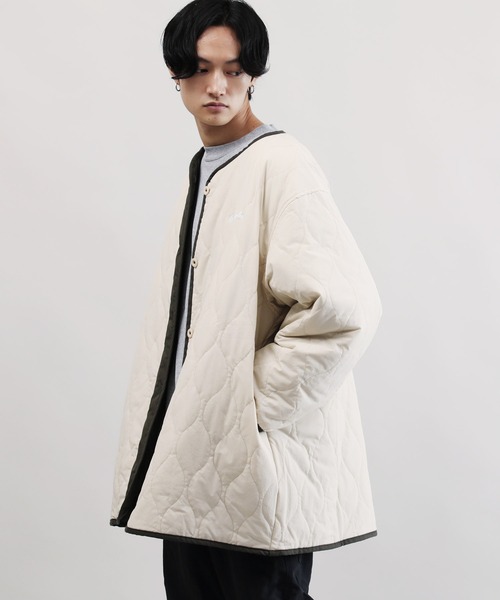 Mark Gonzales（マーク・ゴンザレス）の「Mark Gonzales / マークゴンザレス 別注 コラボ リバーシブル M-65 中綿 キルティングジャケット（ミリタリージャケット・メンズ・ブラック系その他/グレー系その他/グリーン系その他・MEDIUM/LARGE/X-LARGE）」の14枚目の写真