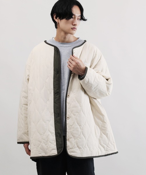 Mark Gonzales（マーク・ゴンザレス）の「Mark Gonzales / マークゴンザレス 別注 コラボ リバーシブル M-65 中綿 キルティングジャケット（ミリタリージャケット・メンズ・ブラック系その他/グレー系その他/グリーン系その他・MEDIUM/LARGE/X-LARGE）」の9枚目の写真