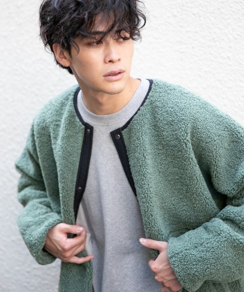 LOWRYS FARM（ローリーズファーム）の「ボアサイドZIPブルゾン