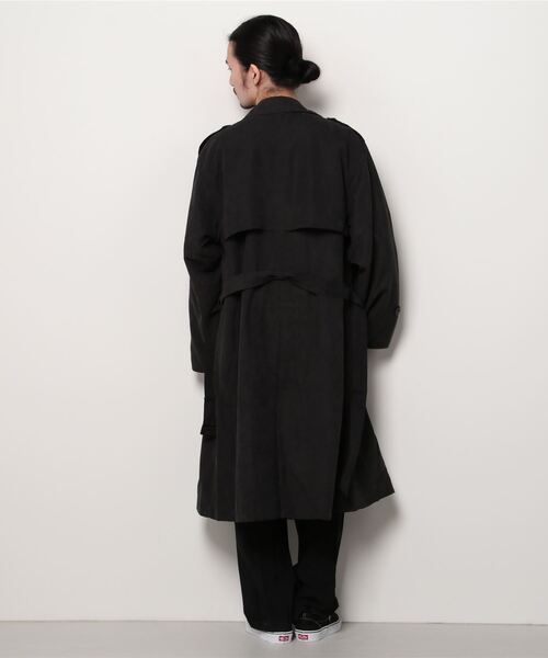 WESTSEA（ウエストシー）の「フェイクスエード ロングトレンチコート（トレンチコート・メンズ・ブラック/カーキ/ベージュ・L/M）」の5枚目の写真