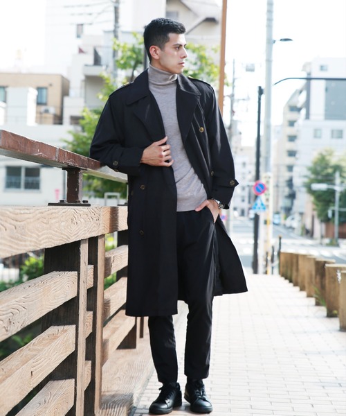 WESTSEA（ウエストシー）の「フェイクスエード ロングトレンチコート（トレンチコート・メンズ・ブラック/カーキ/ベージュ・L/M）」の14枚目の写真