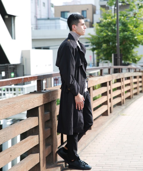 WESTSEA（ウエストシー）の「フェイクスエード ロングトレンチコート（トレンチコート・メンズ・ブラック/カーキ/ベージュ・L/M）」の16枚目の写真