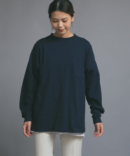 セール】Good wear グッドウェア 2W7-8518 L/S 四角ポケット T